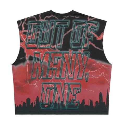 Godspeed Voltage Sleeveless Black Red Tee