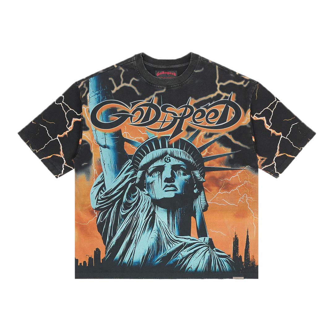Godspeed Voltage Tee Black Orange
