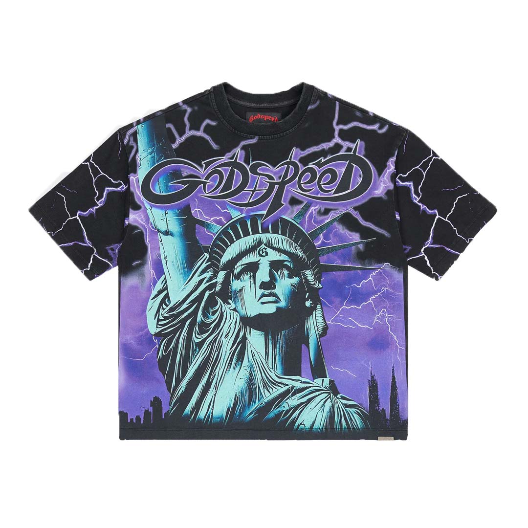Godspeed Voltage Tee Black Purple