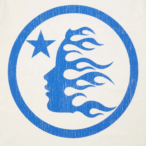 Hellstar Beat Us! Tee White Blue