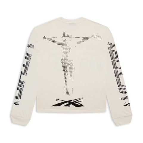 Hellstar Scoreboard Long Sleeve Tee Off White