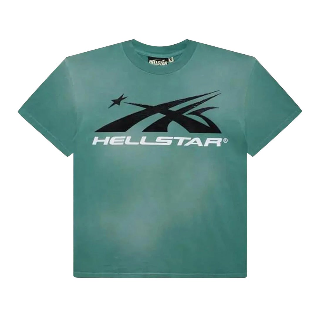 Hellstar Sports Logo Gel Tee Washed Teal