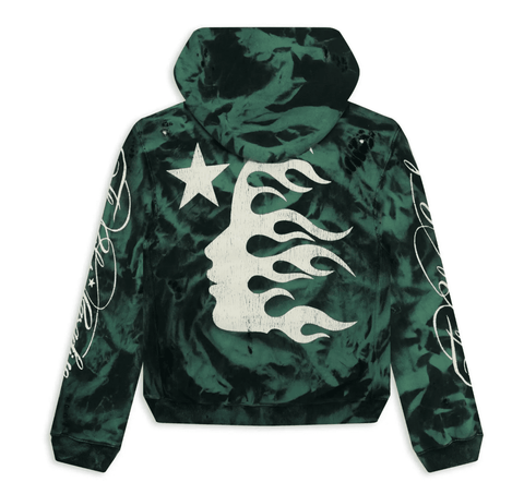 Hellstar Studios Green Marble Paradise Hoodie