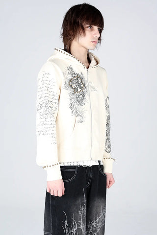 Bone Zip Hoodie