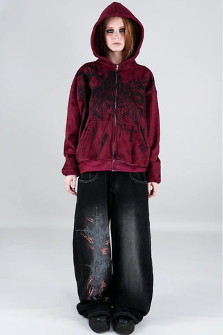 Slate Zip Hoodie (Rouge)