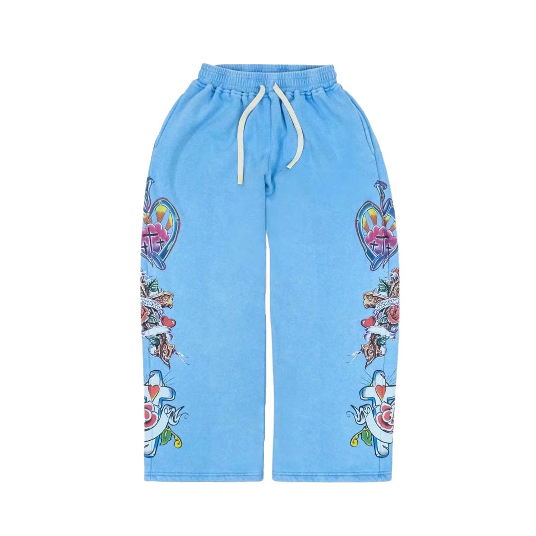 Righteous Risen King Sweatpants Blue