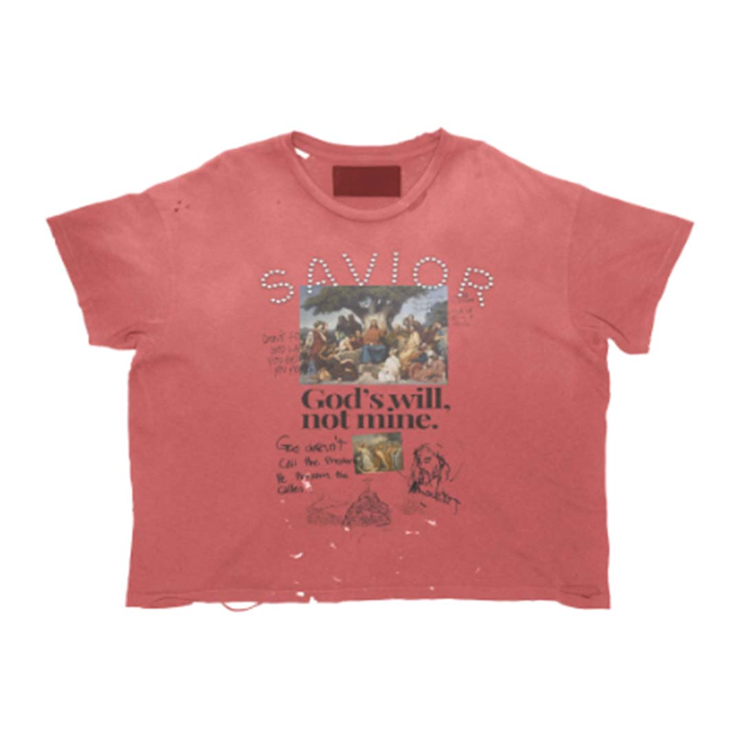 Righteous Savior Washed Red Tee