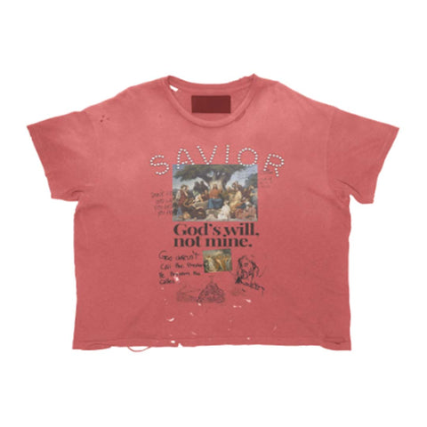 Righteous Savior Washed Red Tee