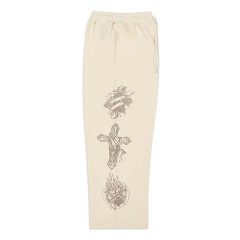 Righteous Tatted Sweatpants Cream