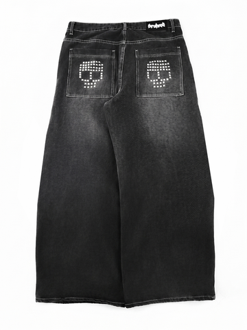 Skull Studded Denim