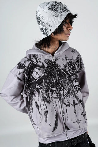 Slate Zip Hoodie (Ash)
