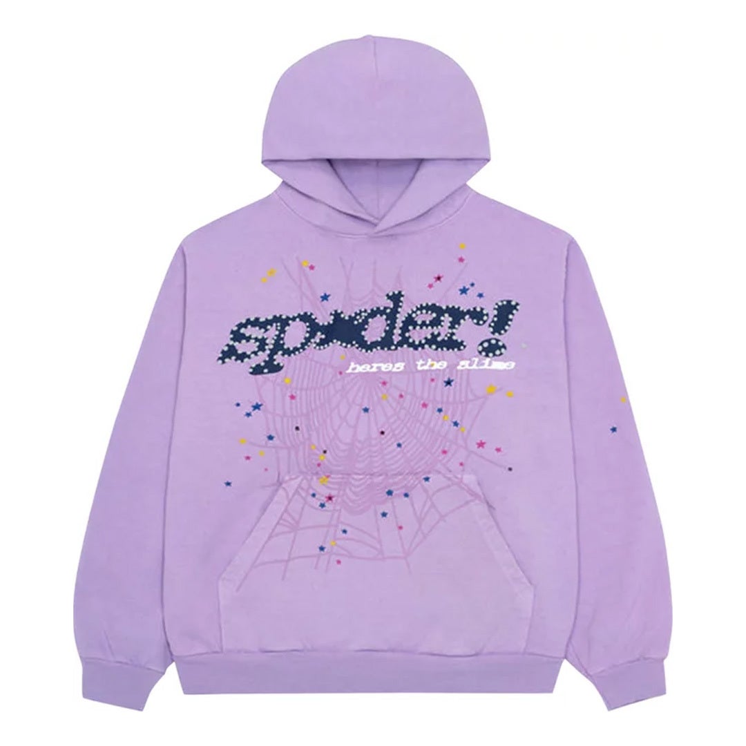 Sp5der Acai Hoodie 'Purple'