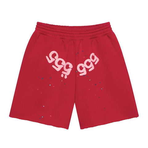 Sp5der Angel Number Shorts Merlot
