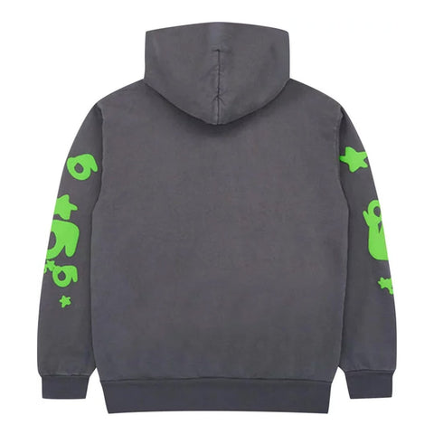 Sp5der Beluga Hoodie 'Slate Grey/Green'