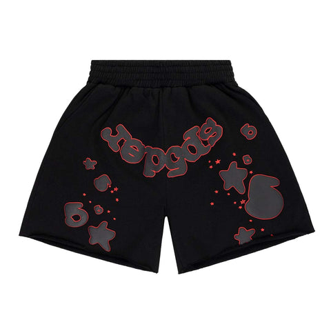 Sp5der Beluga Outline Sweatshort 'Black'
