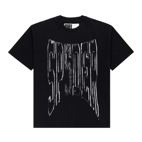 Sp5der Diffused Collegiate Tee Black