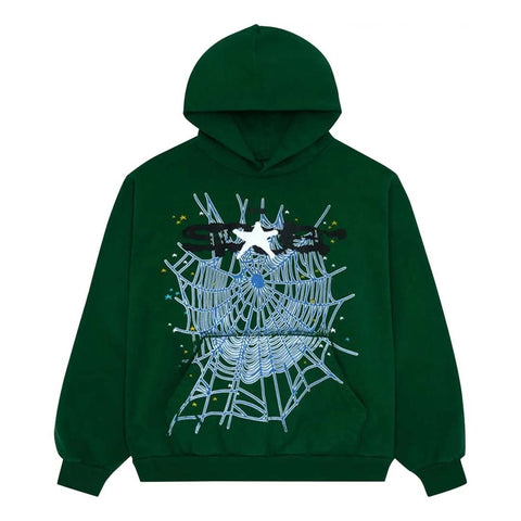 Sp5der Hunter Green Hoodie