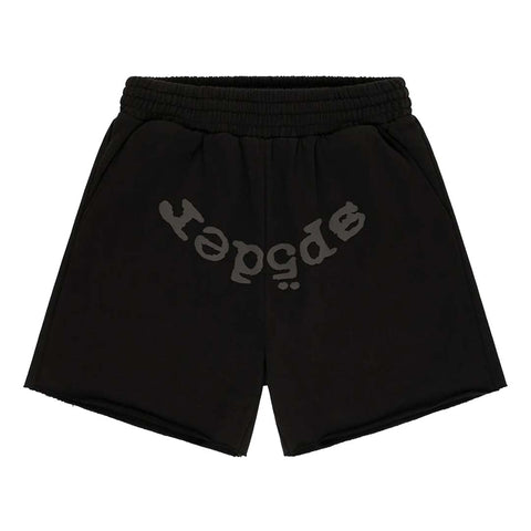 Sp5der OG Logo Phantom Sweat Shorts 'Black'