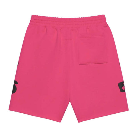 Sp5der Pink Beluga Sweat Shorts