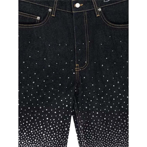 Sp5der Star Dust Denim Shorts
