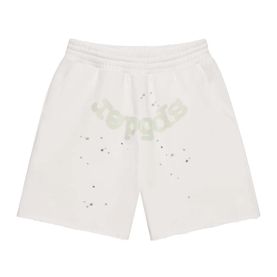 Sp5der T&F Sweat Shorts White