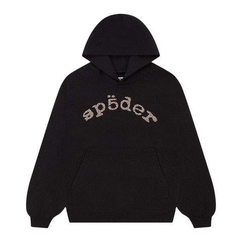 Sp5der VVS Gemstone Hoodie Black