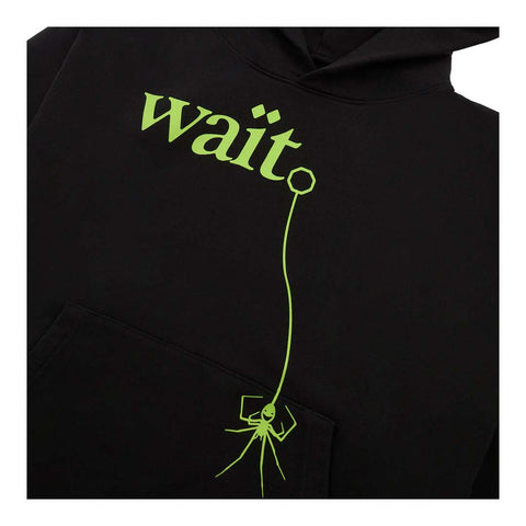Sp5der Wait Hoodie Black