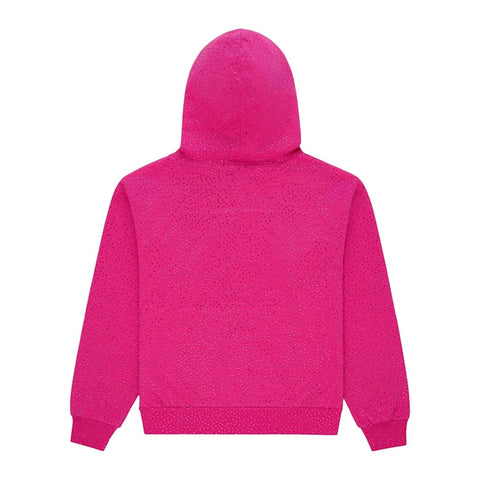 Sp5der Worldwide AOP Webstone Hoodie Pink