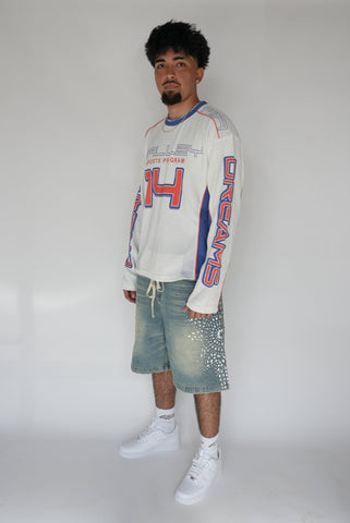 Vale Forever Air Force Thermal Tee 'White/Blue'