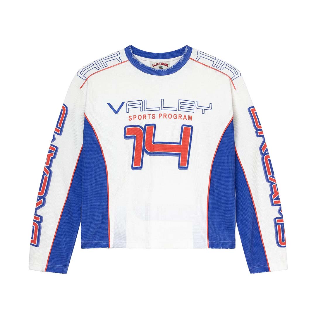 Vale Forever Air Force Thermal Tee 'White/Blue'
