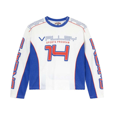 Vale Forever Air Force Thermal Tee 'White/Blue'