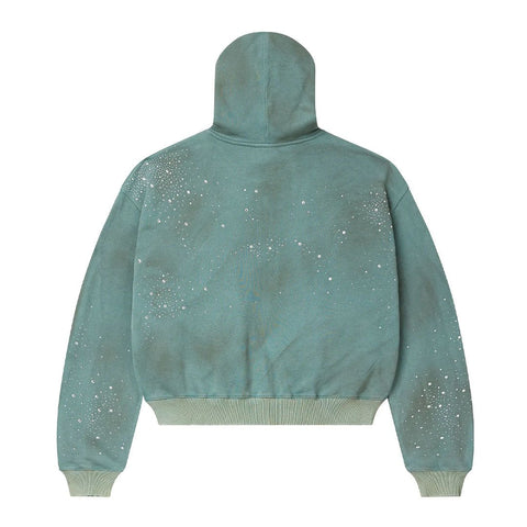 Vale Forever Bank Zip Up Hoodie 'Dark Mint'