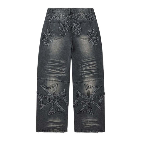 Vale Forever Black Croxx Denim Baggy Pants
