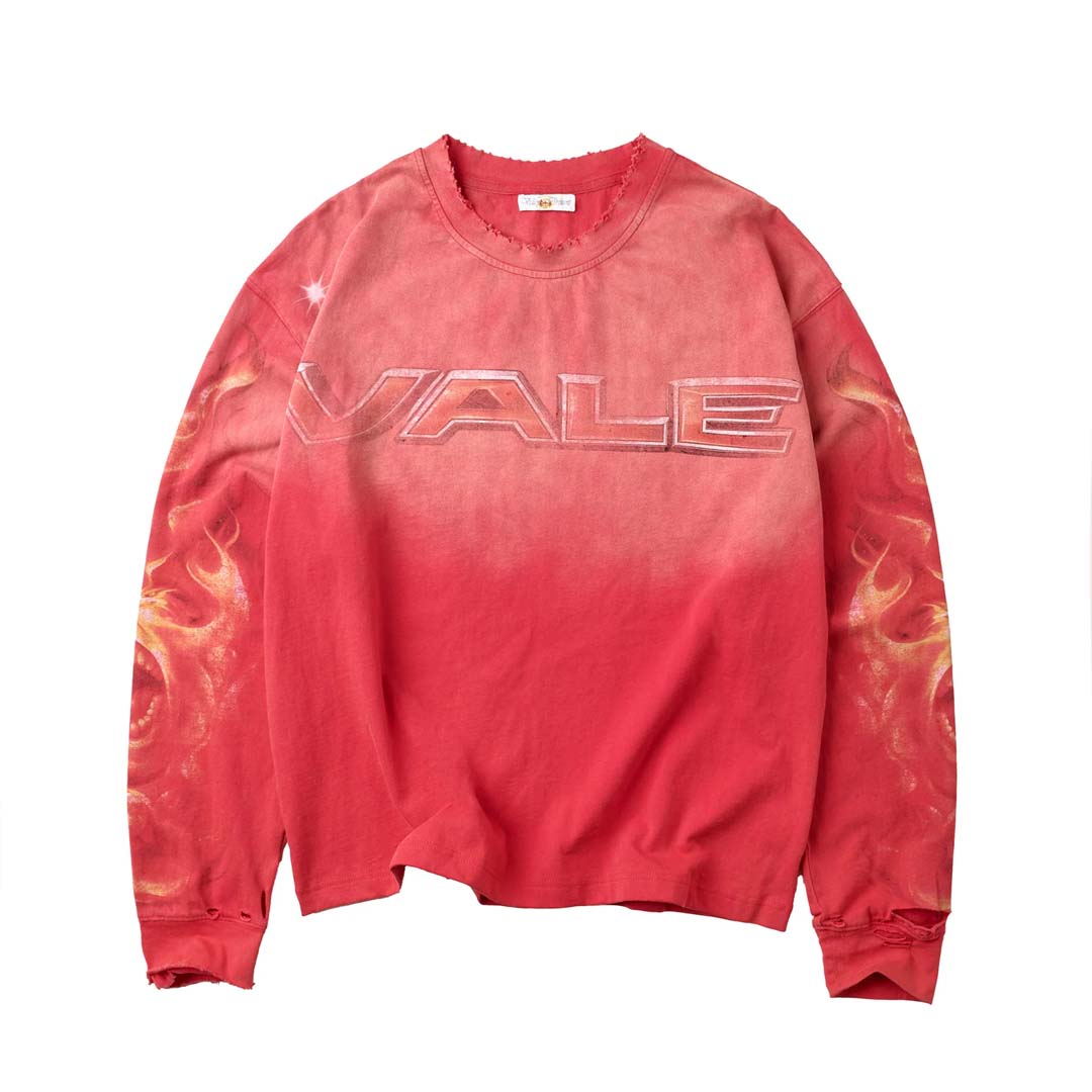 Vale Forever Budokai Long Sleeve Tee Faded Red