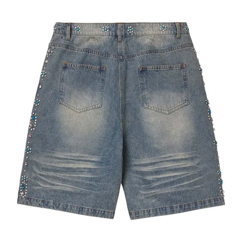 Vale Forever Candy Jorts Blue Wash