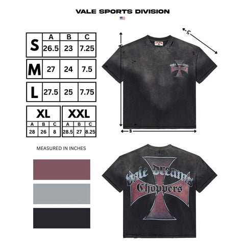 Vale Forever Chopper Tee Faded Black