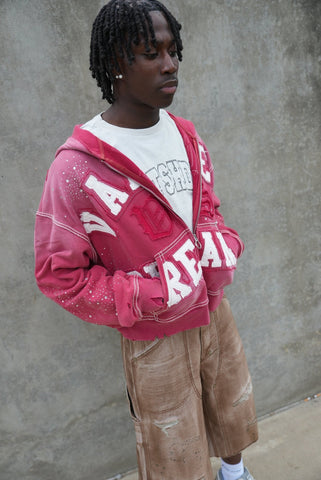 Vale Forever Classico Zip Up Hoodie 'Ruby'