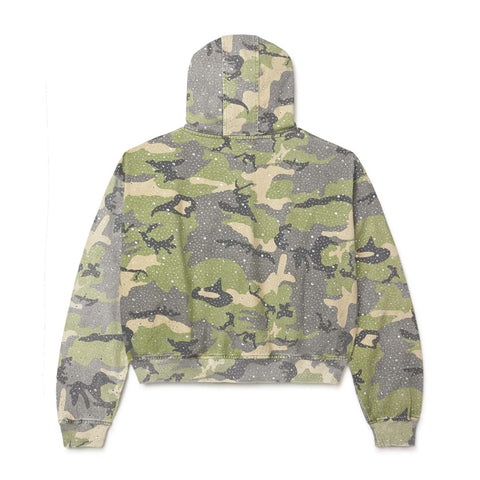 Vale Forever Crystal Camo Zip Up Work Jacket