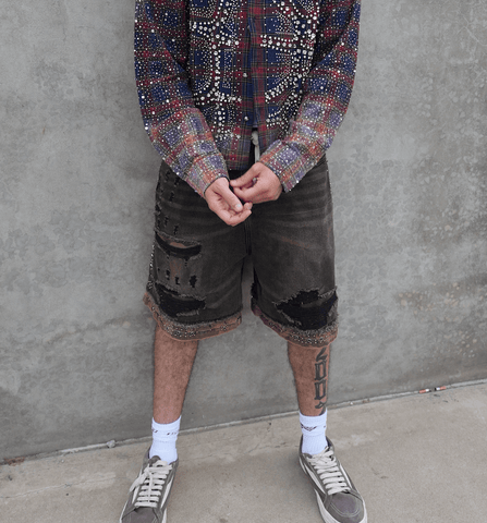 Vale Forever Double Black Denim Jorts