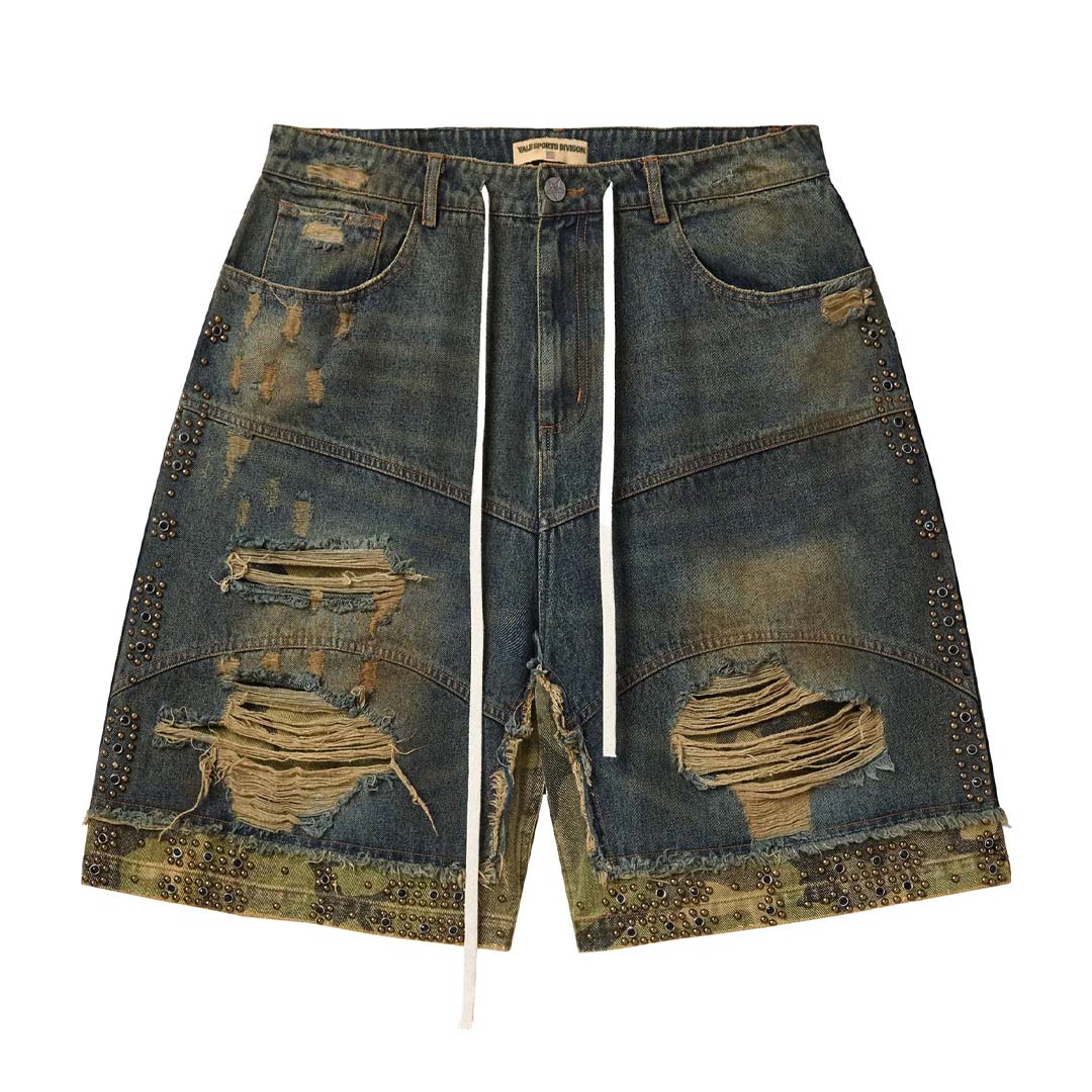 Vale Forever Double Dark Wash Blue Denim Jorts