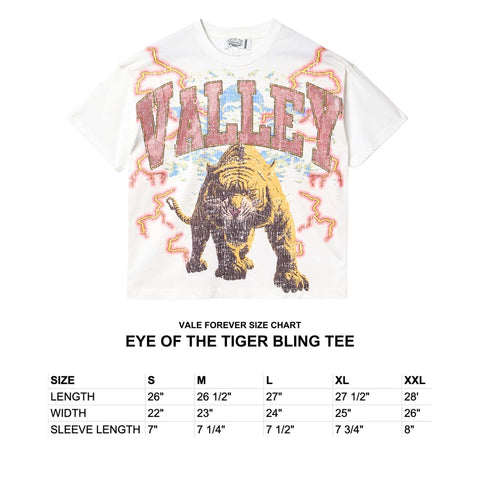 Vale Forever Eye of the Tiger Bling Tee White