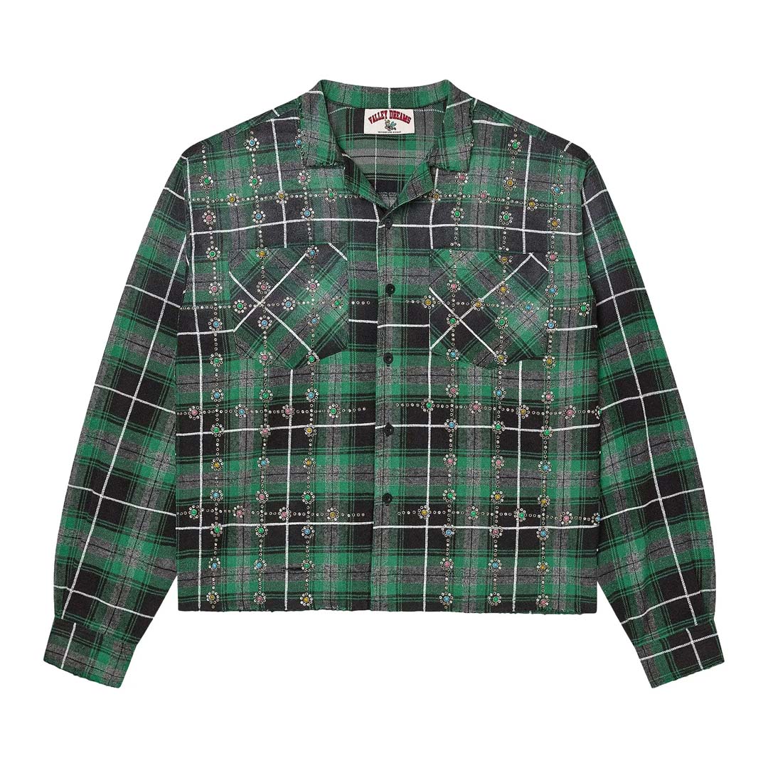 Vale Forever Grinch Gems Flannel 'Green'