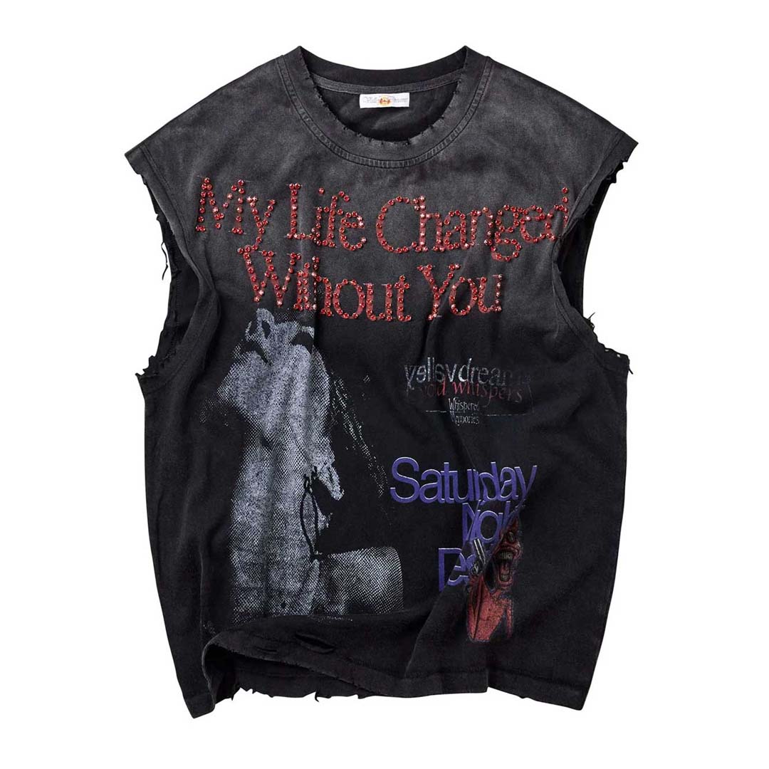 Vale Forever Growth Sleeveless Tee Faded Black