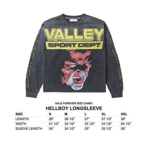 Vale Forever Hellboy Long Sleeve Tee Black