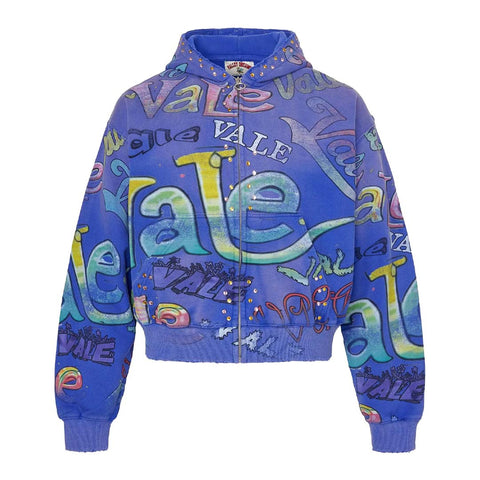 Vale Forever Iceberg Zip Up Hoodie Blue