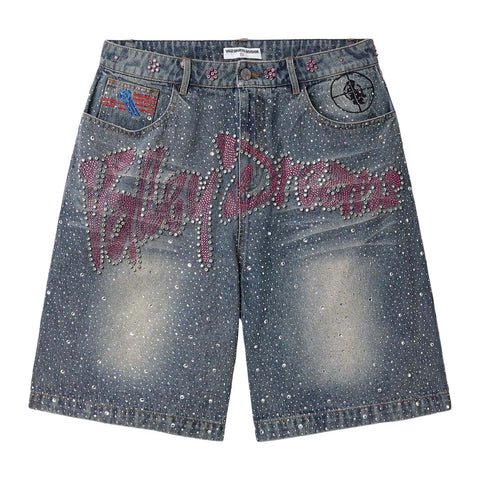 Vale Forever Iced Out Dreams Shorts 'Mid Blue'