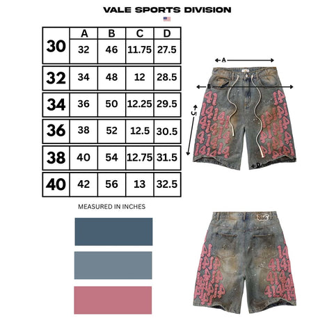 Vale Forever Pink Charm Jorts Washed Pink Denim Shorts