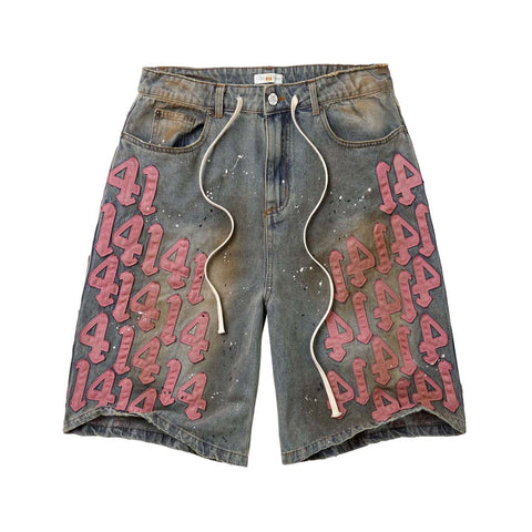 Vale Forever Pink Charm Jorts Washed Pink Denim Shorts