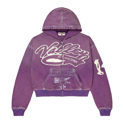 Vale Forever Religion Zip Up Hoodie Purple