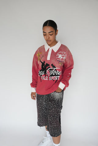 Vale Forever Rockefeller Long Sleeve Rugby Red